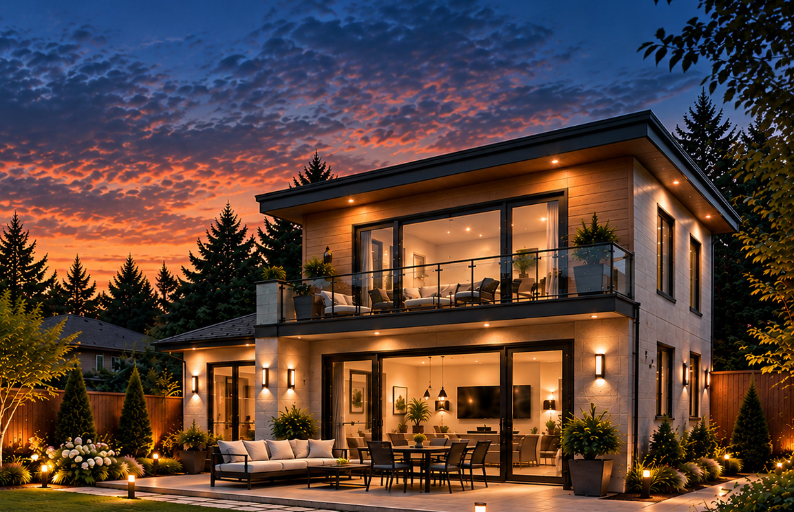 Modern backyard living exterior